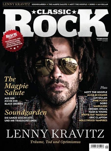 Lenny Kravitz - Classic Rock Magazine Cover [Germany] (September 2018)