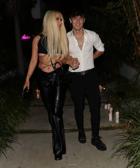 Tana Mongeau With Tiktok Star Bryce Hall In Los Angeles Famousfix 3975