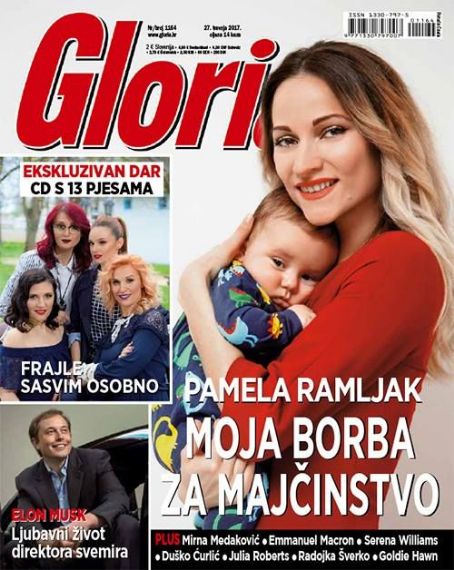 Pamela Ramljak - Gloria Magazine Cover [Croatia] (27 April 2017)
