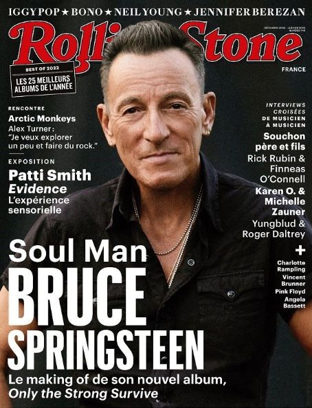 Bruce Springsteen, Rolling Stone Magazine December 2022 Cover Photo ...