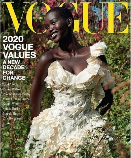 Adut Akech, Vogue Magazine January 2020 Cover Photo - Australia