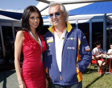 Flavio Briatore and Marzena Cieslak