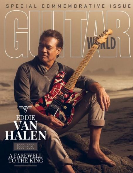 Edward Van Halen, Guitar World Magazine January 2021 Cover Photo ...