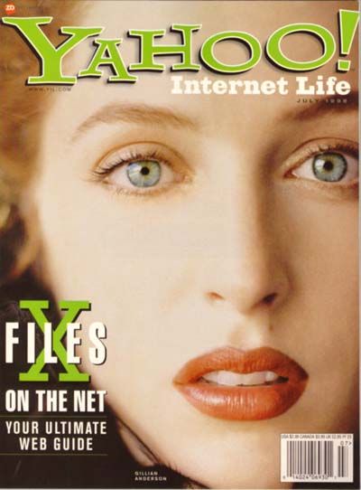 Gillian Anderson, The X-Files, Yahoo! Internet life Magazine July 1998 ...