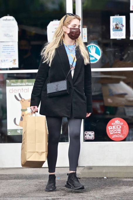 Ashley Benson – Seen at Tailwaggers and Tailwashers Hollywood in Los