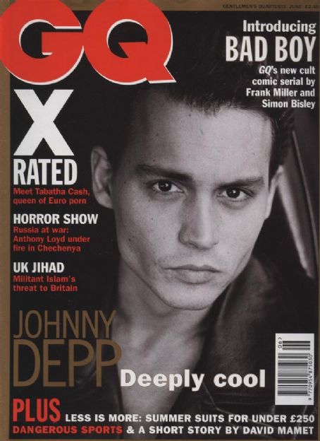 Johnny Depp, GQ Magazine July 1995 Cover Photo - United Kingdom