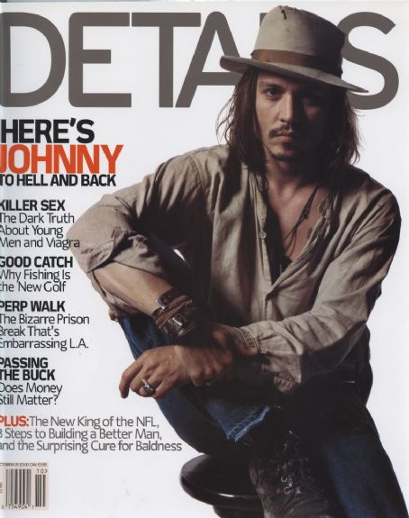 Johnny Depp, Details Magazine October 2001 Cover Photo - United States