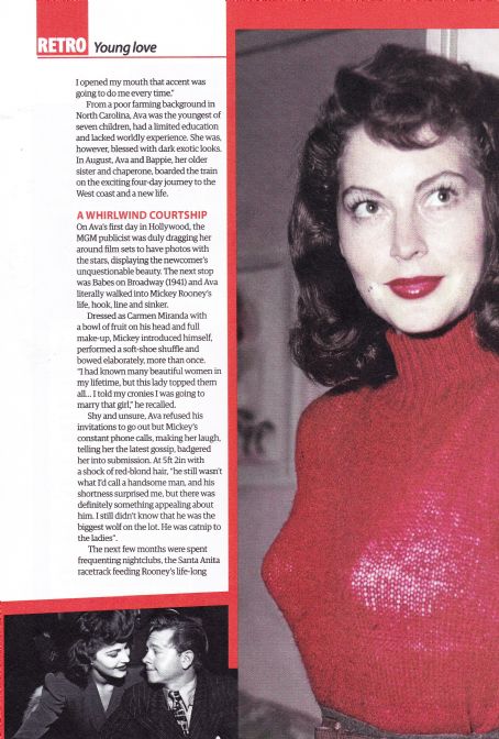 Ava Gardner and Mickey Rooney - Yours Retro Magazine Pictorial [United Kingdom] (July 2020)