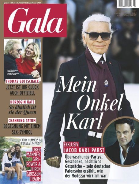 Karl Lagerfeld, Gala Magazine 29 May 2019 Cover Photo - Germany