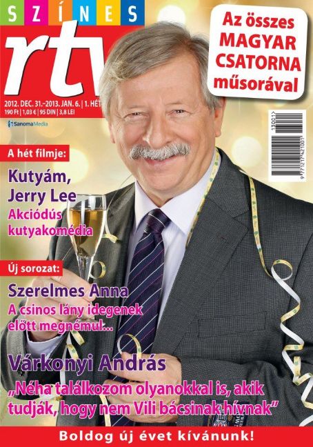 Andras Varkonyi Szines Rtv Magazine 31 December 2012 Cover Photo Hungary