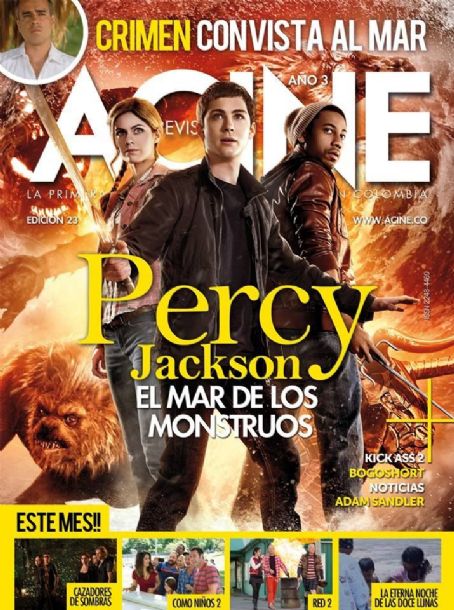 Logan Lerman, Brandon T. Jackson, Alexandra Daddario - Acine Magazine Cover [Colombia] (August 2013)