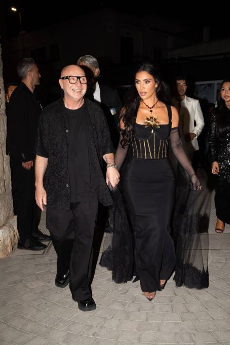 Kim Kardashian – With Kris Jenner on Dolce and Gabbana’s Alta Moda