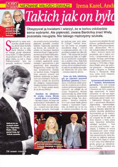 Irena Karel - Dobry Tydzień Magazine Pictorial [Poland] (8 February 2021)