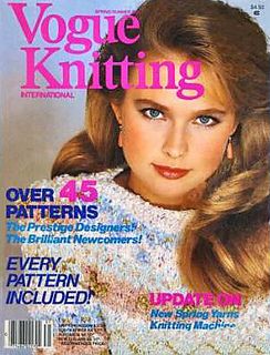 Nancy DeWeir, Vogue Knitting Magazine March 1983 Cover Photo - United ...