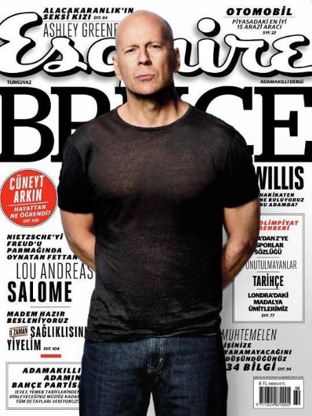 Bruce Willis, Esquire Magazine August 2012 Cover Photo - Turkey