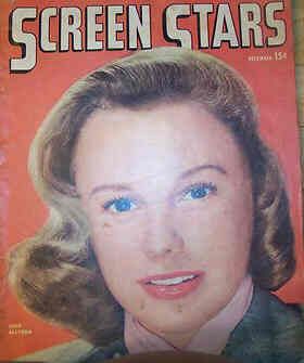 June Allyson, Screen Stars Magazine December 1946 Cover Photo - United ...