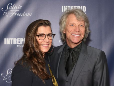 Jon Bon Jovi and Dorothea Hurley attend the 2021 Salute To Freedom Gala at Intrepid Sea-Air-Space Museum on November 10, 2021 in New York City