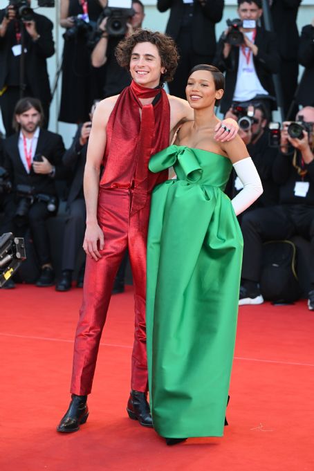 Taylor Russell and Timothée Chalamet
