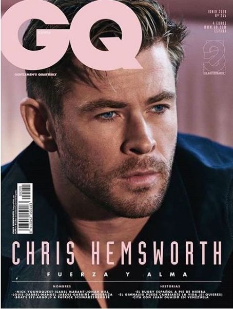 Chris Hemsworth, GQ Magazine June 2019 Cover Photo - Spain