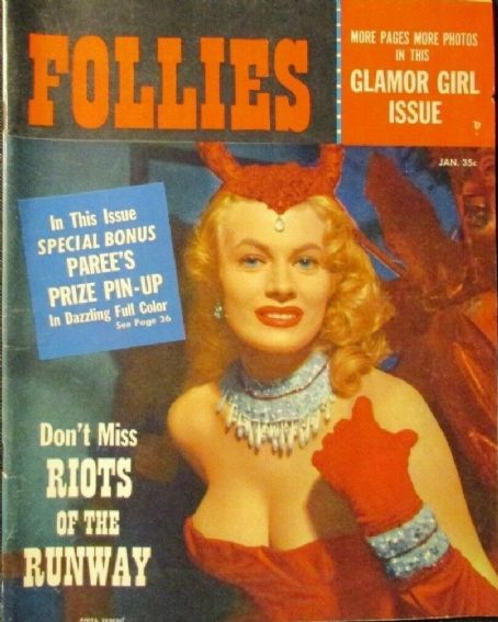 Anita Ekberg - Follies Magazine Cover [United States] (January 1956)