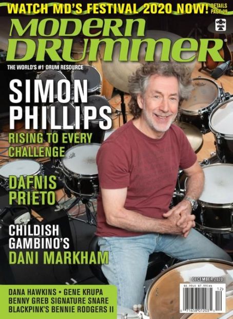 Simon Phillips - Modern Drummer Magazine Cover [United States] (December 2020)