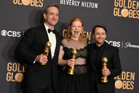 Matthew Macfadyen, Sarah Snook and Kieran Culkin - The 81st Golden Globe Awards (2024)