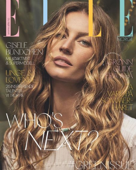 Gisele Bündchen, Elle Magazine July 2019 Cover Photo - Norway