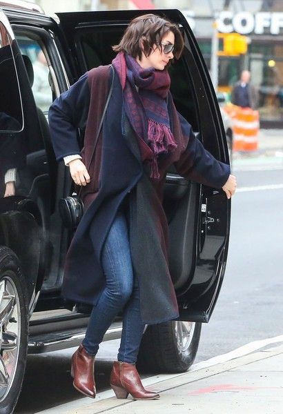 Anne Hathaway spotted out and about in New York City, New York on ...