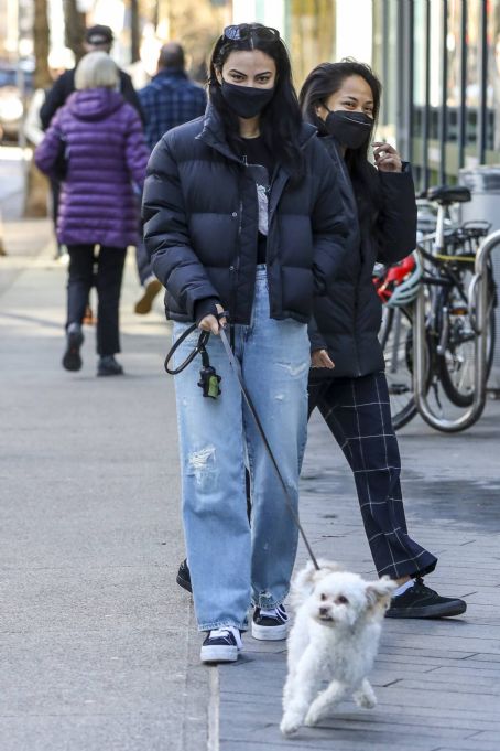 Camila Mendes – Out for a dog walk in Vancouver