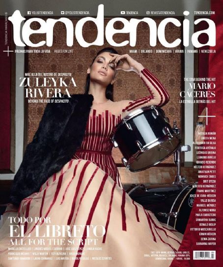 Zuleyka Rivera Mendoza, Tendencia Magazine December 2017 Cover Photo ...