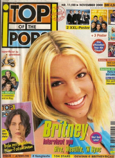 Britney Spears - Top of the Pops Magazine Cover [Germany] (November 2000)