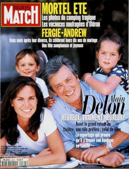 Alain Delon, Paris Match Magazine August 1996 Cover Photo - France