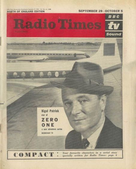 Nigel Patrick - Radio Times Magazine Cover [United Kingdom] (23 September 1963)