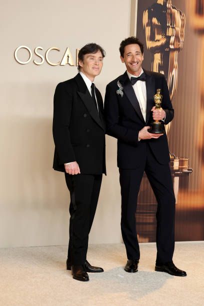Cillian Murphy and Adrien Brody - The 97th Annual Academy Awards - Press Room (2025)