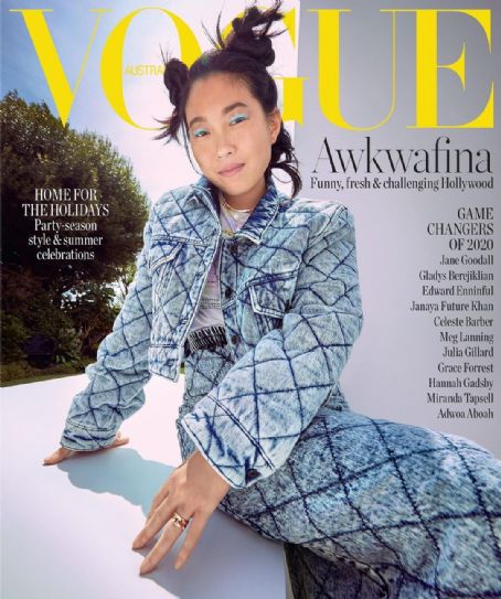 Awkwafina, Vogue Magazine December 2020 Cover Photo - Australia