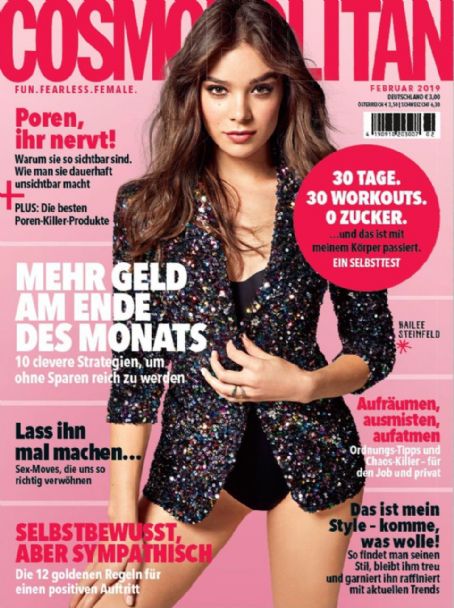 Hailee Steinfeld, Cosmopolitan Magazine February 2019 Cover Photo - Germany