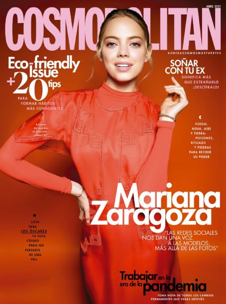 Mariana Zaragoza, Cosmopolitan Magazine April 2021 Cover Photo - Mexico