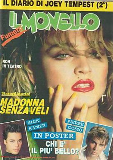 Madonna, Il Monello Magazine December 1987 Cover Photo - Italy