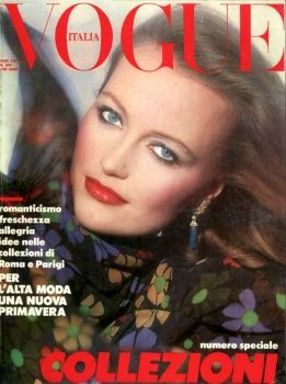 Winnie Hollman, Vogue Magazine March 1977 Cover Photo - Italy