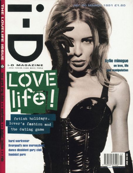 Kylie Minogue - i-D Magazine Cover [United Kingdom] (March 1991)