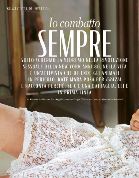 Kate Mara – Grazia Italy Magazine (January 2019)