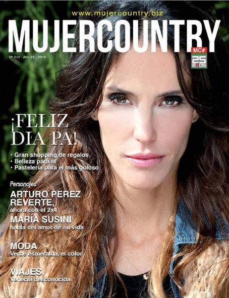 María Susini, Mujer Magazine June 2013 Cover Photo - Argentina