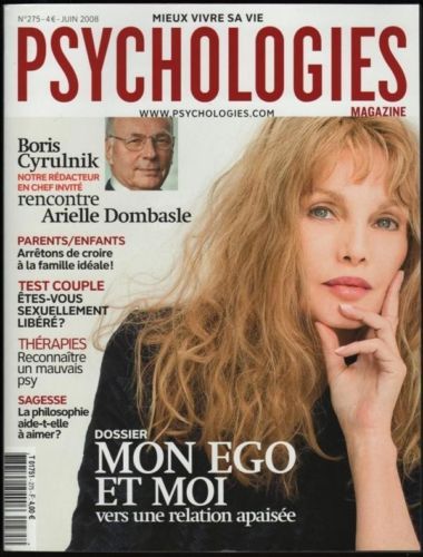 Arielle Dombasle, Psychologies Magazine June 2008 Cover Photo - France
