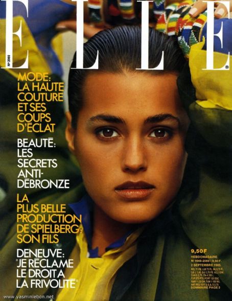 Yasmin Le Bon, Elle Magazine 02 September 1985 Cover Photo - France