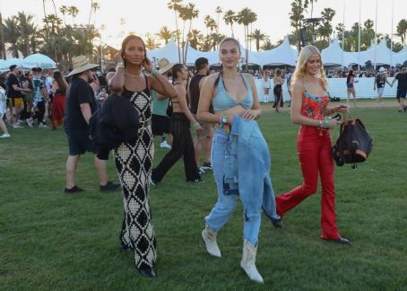Shanina Shaik – With Jasmine Tookes at the Coachella Valley Music and