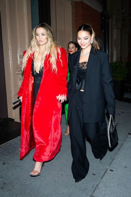 Kate Hudson and Madelyn Cline  Arrives at a Met Gala Afterparty in New York