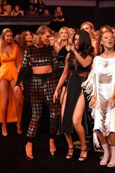 Selena Gomez in the audience at the 2015 MTV Video Music Awards at Microsoft Theater on August 30, 2015 in Los Angeles, California