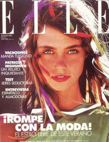 Roberta Chirko - Elle Magazine Cover [Spain] (August 1987)