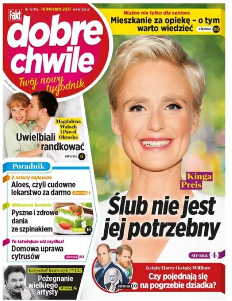 Kinga Preis Dobre Chwile Magazine 16 April 2021 Cover Photo Poland 2731