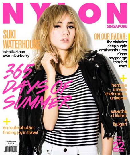 Suki Waterhouse, Nylon Magazine May 2014 Cover Photo - Singapore